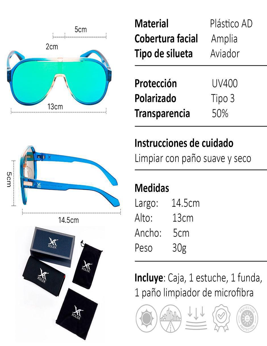 Lentes de sol Casual XO-157-V para hombre 6
