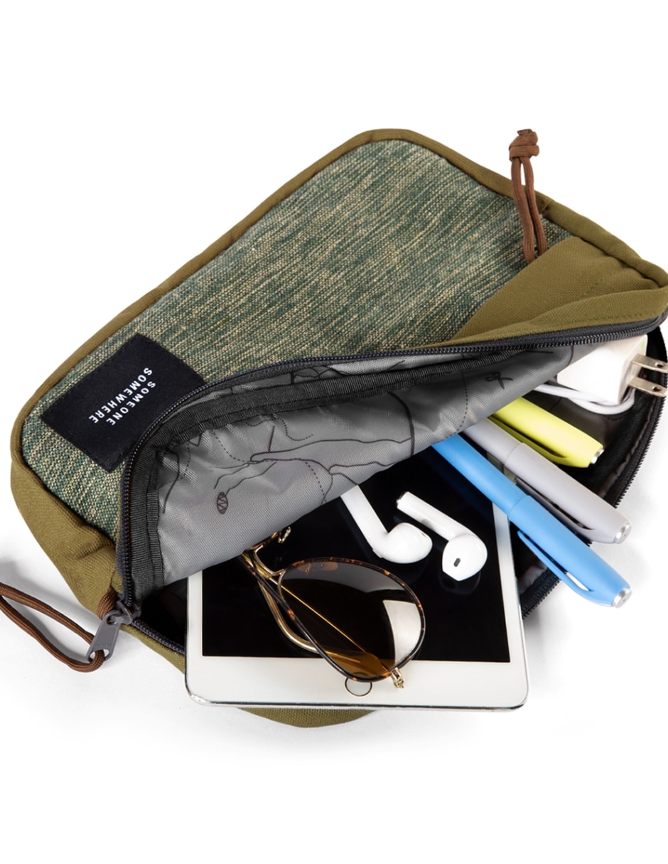 BOLSO SOMEONE SOMEWHERE B, VERDE OLIVO