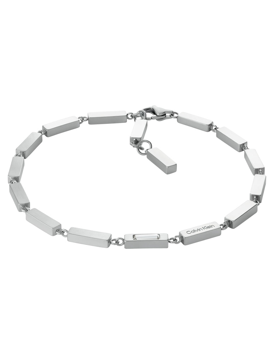 Pulsera de acero inoxidable Ck essential links con acabado brillante Pulsera de acero inoxidable Ck essential links con acabado brillante