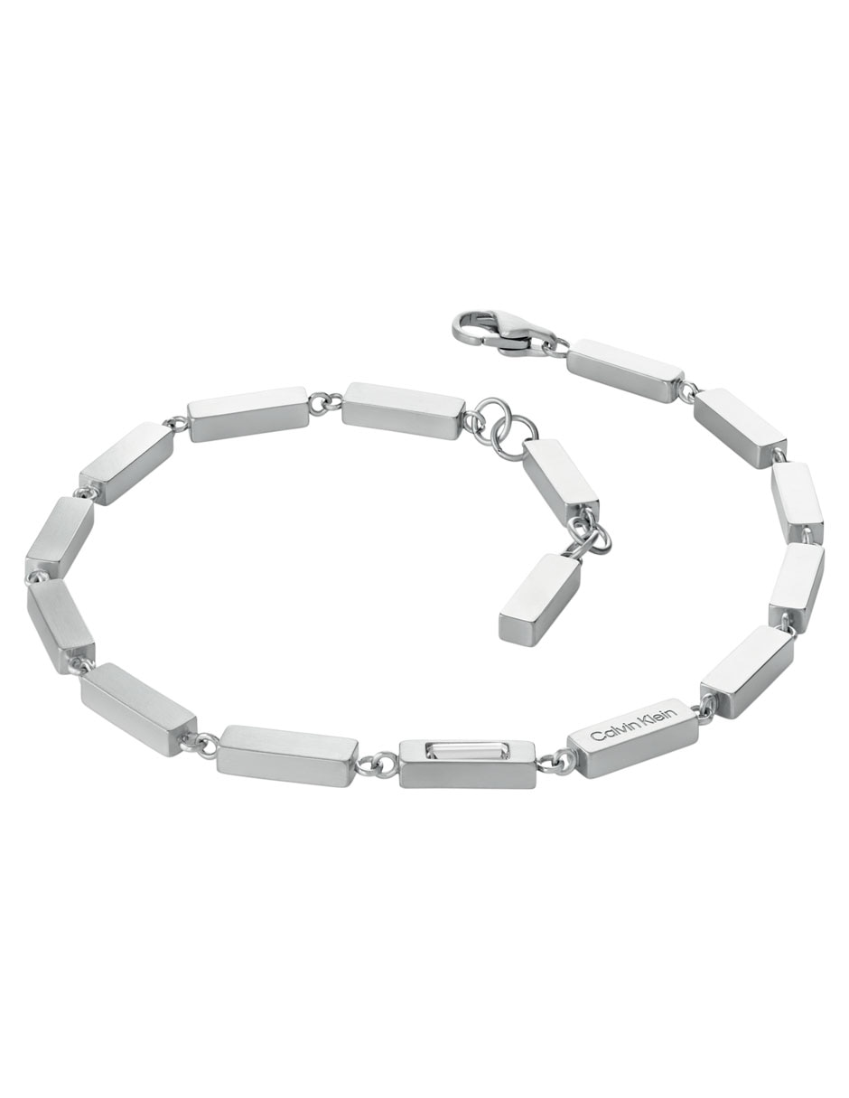 Pulsera de acero inoxidable Ck essential links con acabado brillante 2