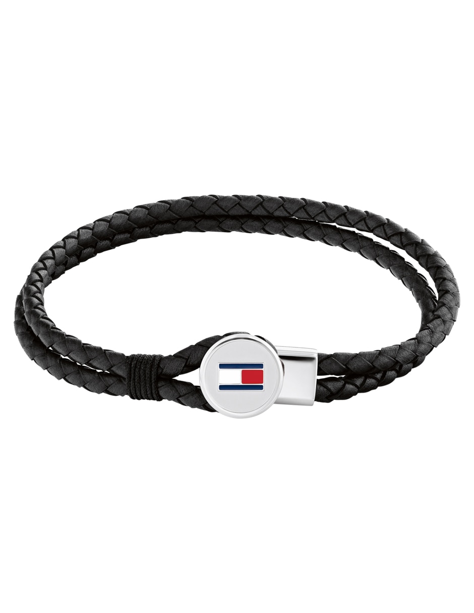 Brazalete de piel Bruce leather con acabado mate