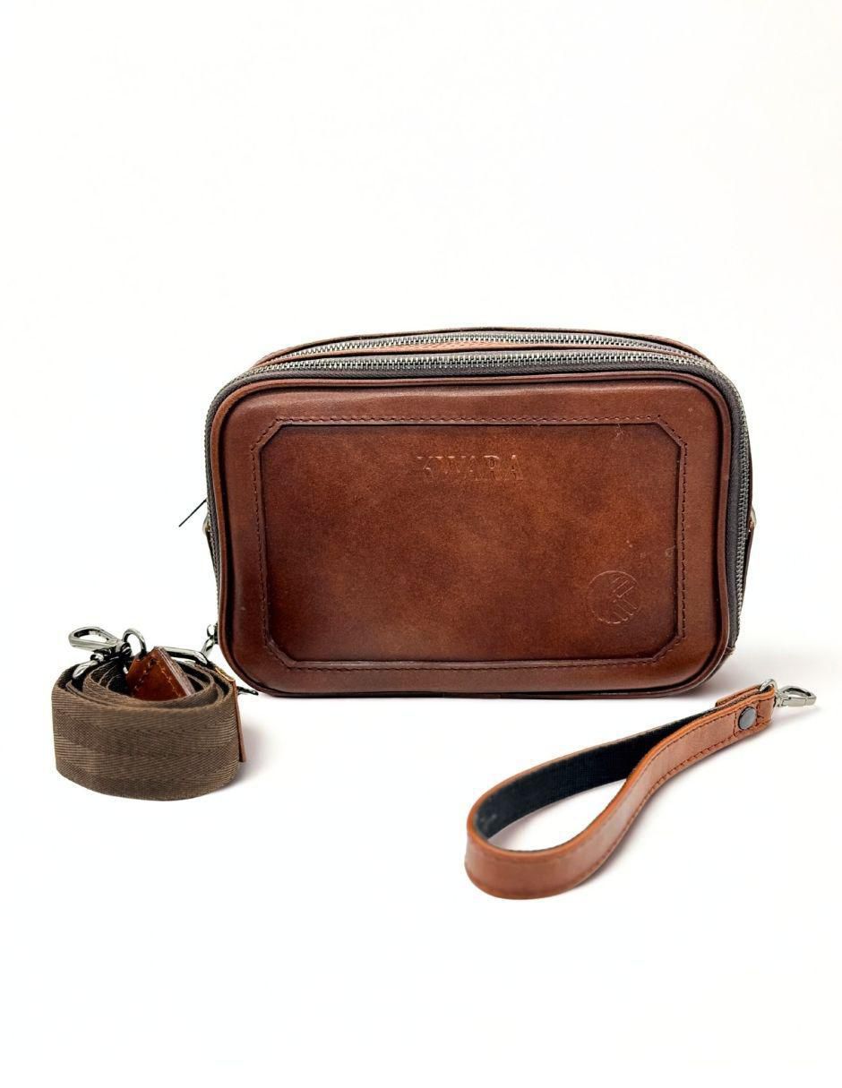 Bolsa bandolera Coleccion Premium de piel para hombre 5