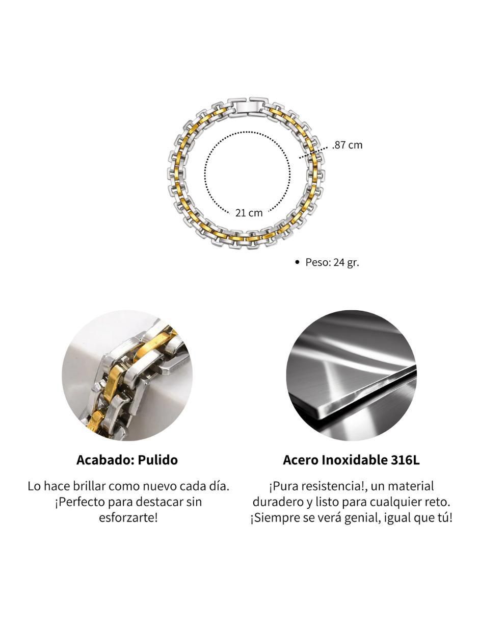 Pulsera Black con acabado pulido 5