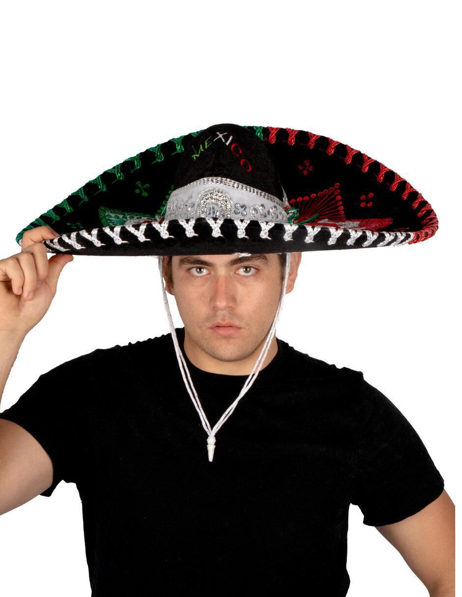 Sombrero charro estampado bordado