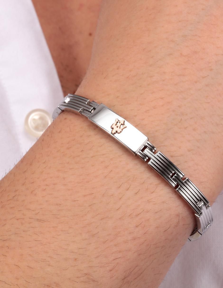 Pulsera de acero Inoxidable con acabado brillante 4