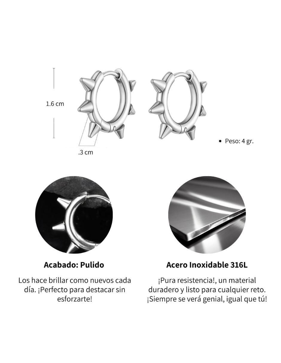 Arracadas con acabado pulido 3