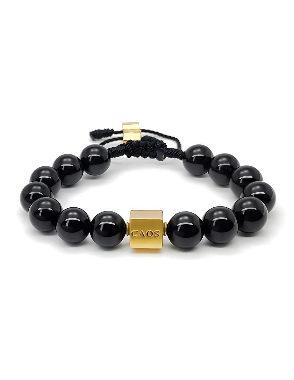 Pulsera 18 k con acabado chapa de oro