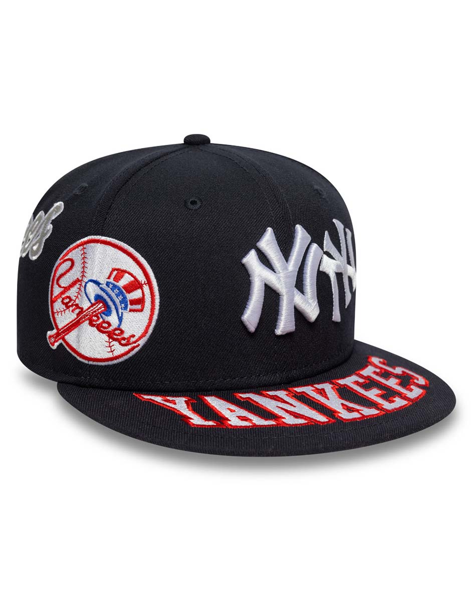 Gorra visera plana cerrada para béisbol Img All Over MLB New York Yankees unisex 3