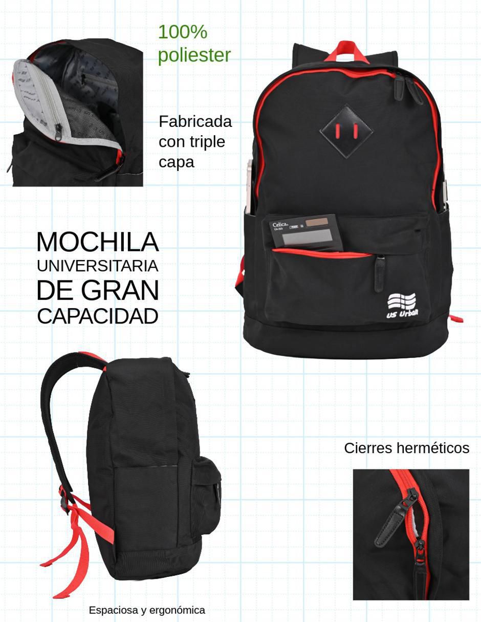 Mochila con portalaptop unisex 2