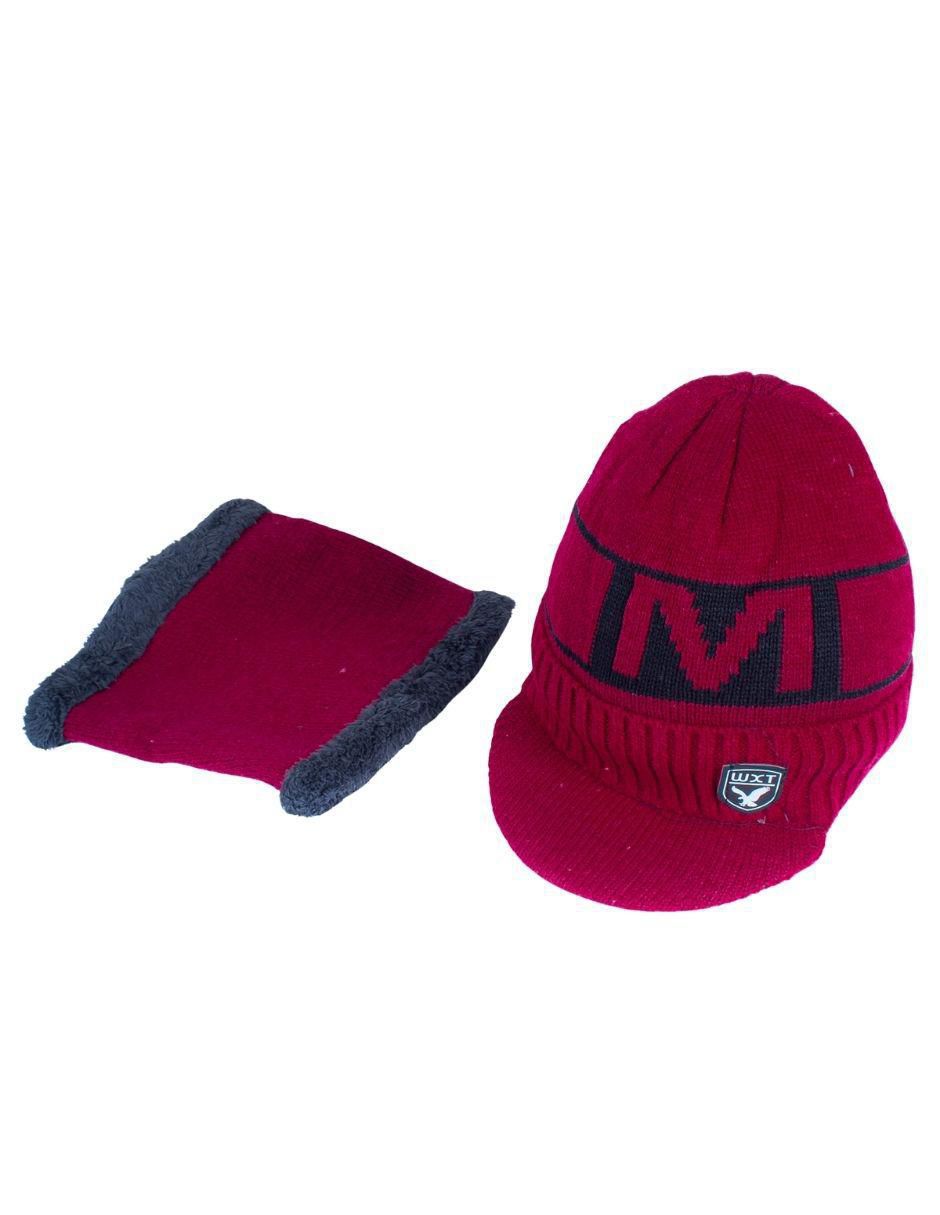 Set bufanda - gorro muytu no aplica "estampado" liso "con" sin aplicación "de" hombre