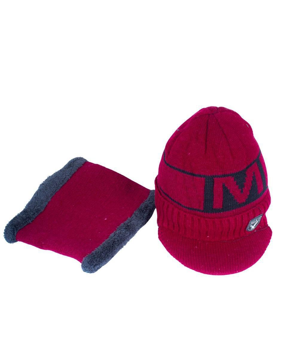 Set bufanda - gorro muytu no aplica "estampado" liso "con" sin aplicación "de" hombre