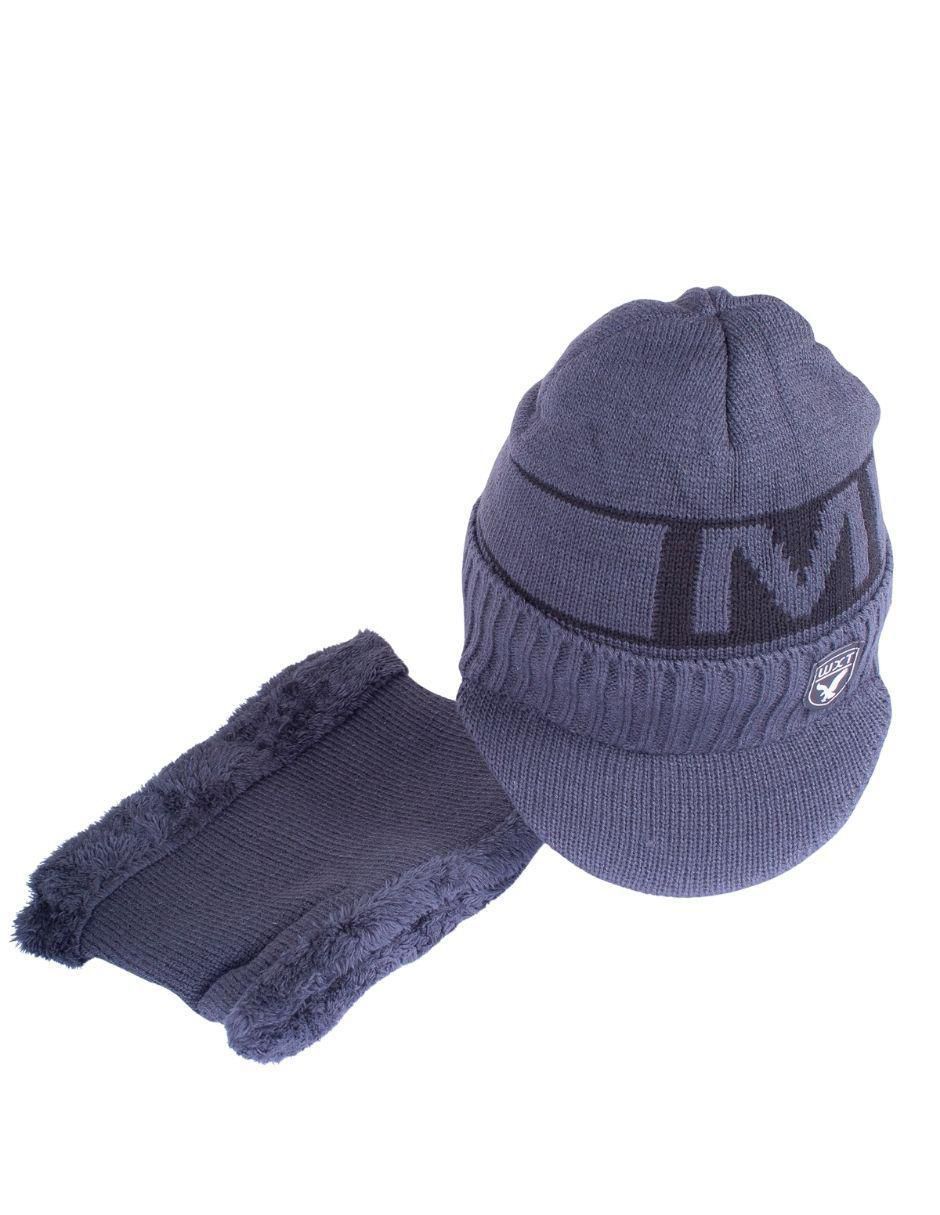 Set bufanda - gorro muytu no aplica "estampado" liso "con" sin aplicación "de" hombre