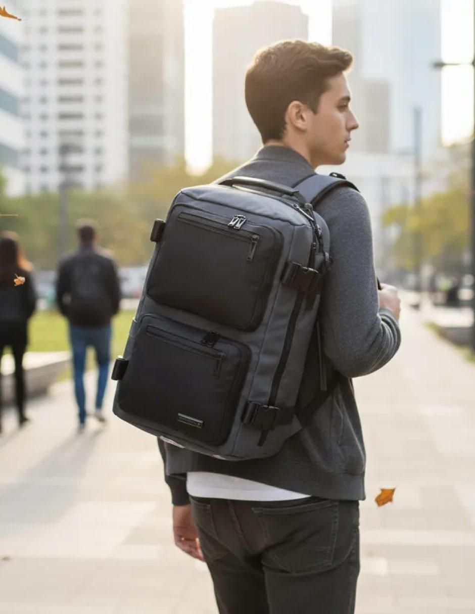 Mochila con portalaptop TR PL014 impermeable unisex 3