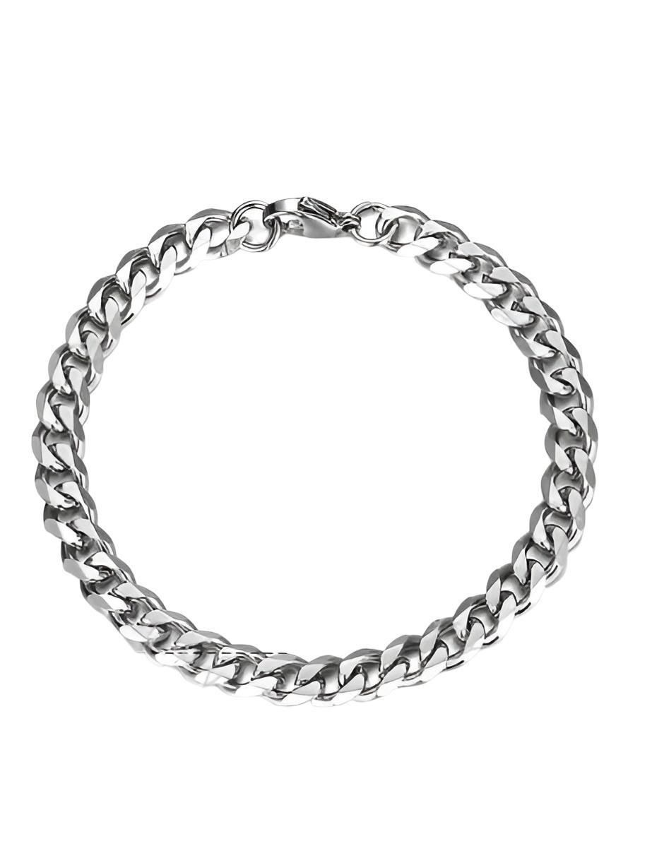 Pulsera de acero inoxidable con acabado brillante