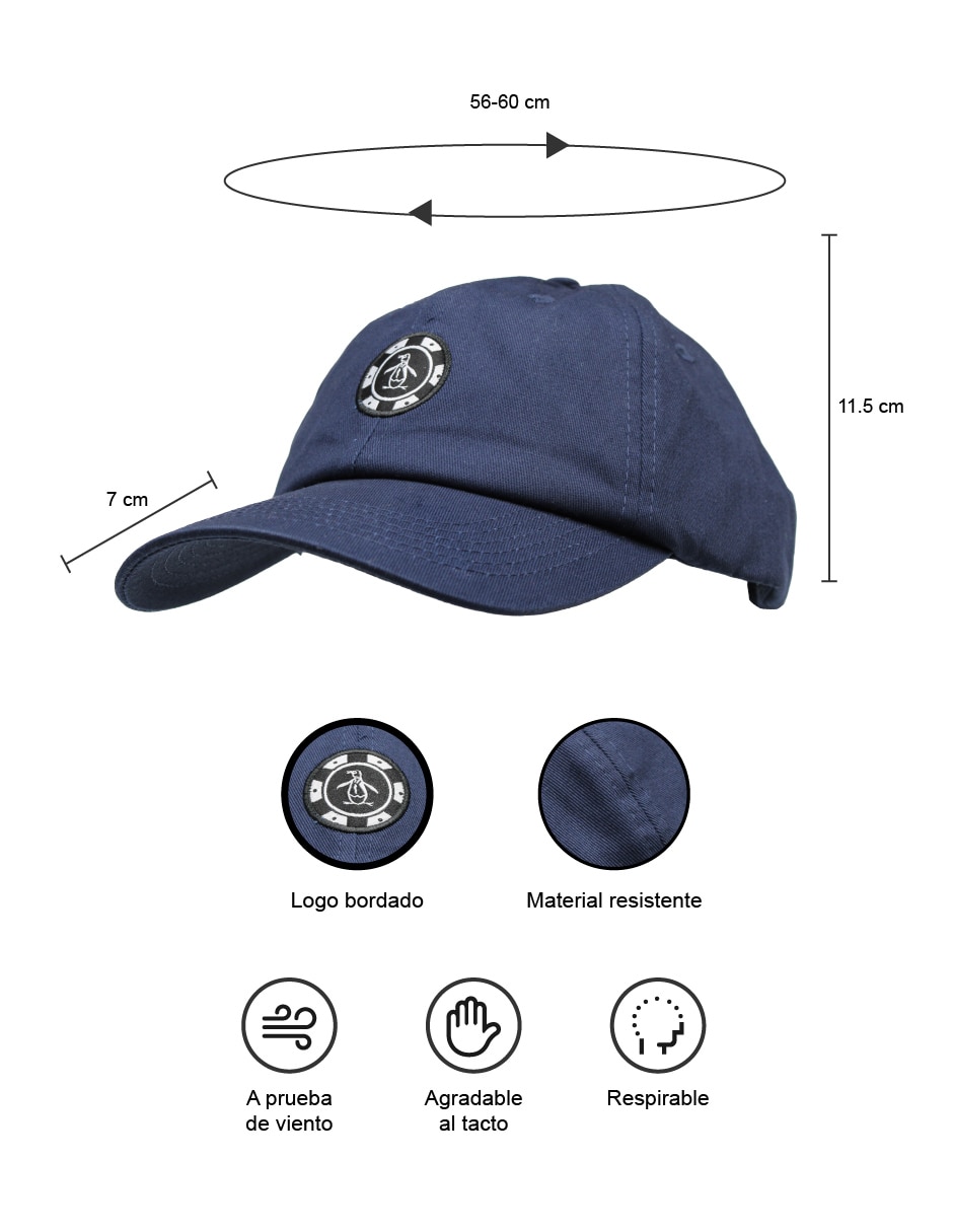 Gorra con visera curva correa ajustable para hombre 4
