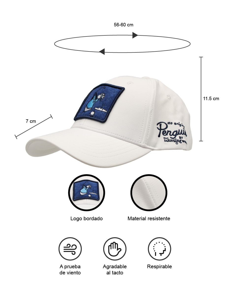 Gorra con visera curva correa ajustable para hombre 4