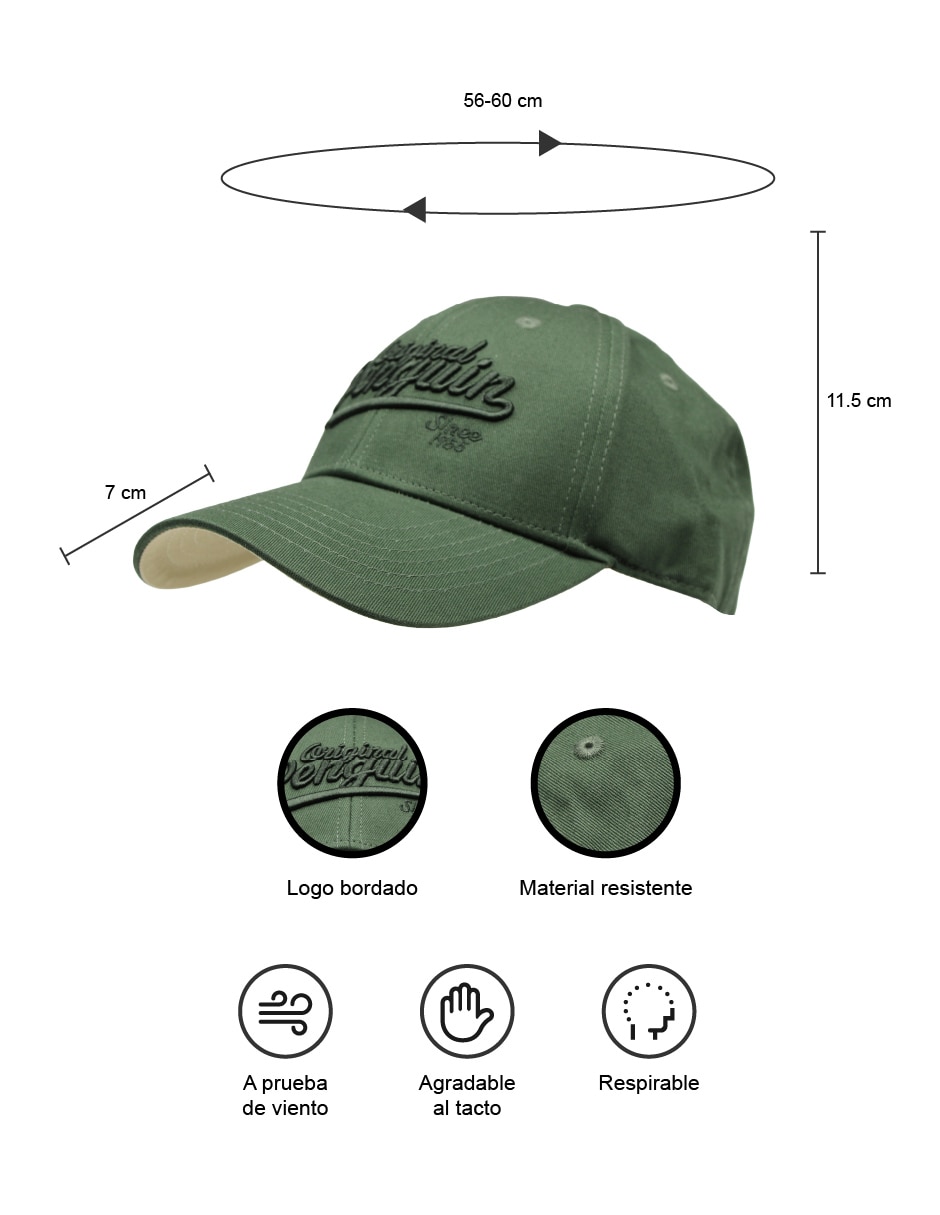 Gorra visera curva broche casual para hombre 4