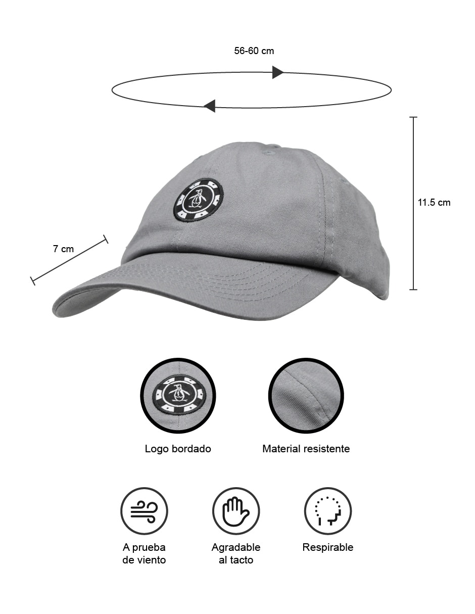 Gorra visera curva correa ajustable casual para hombre 4