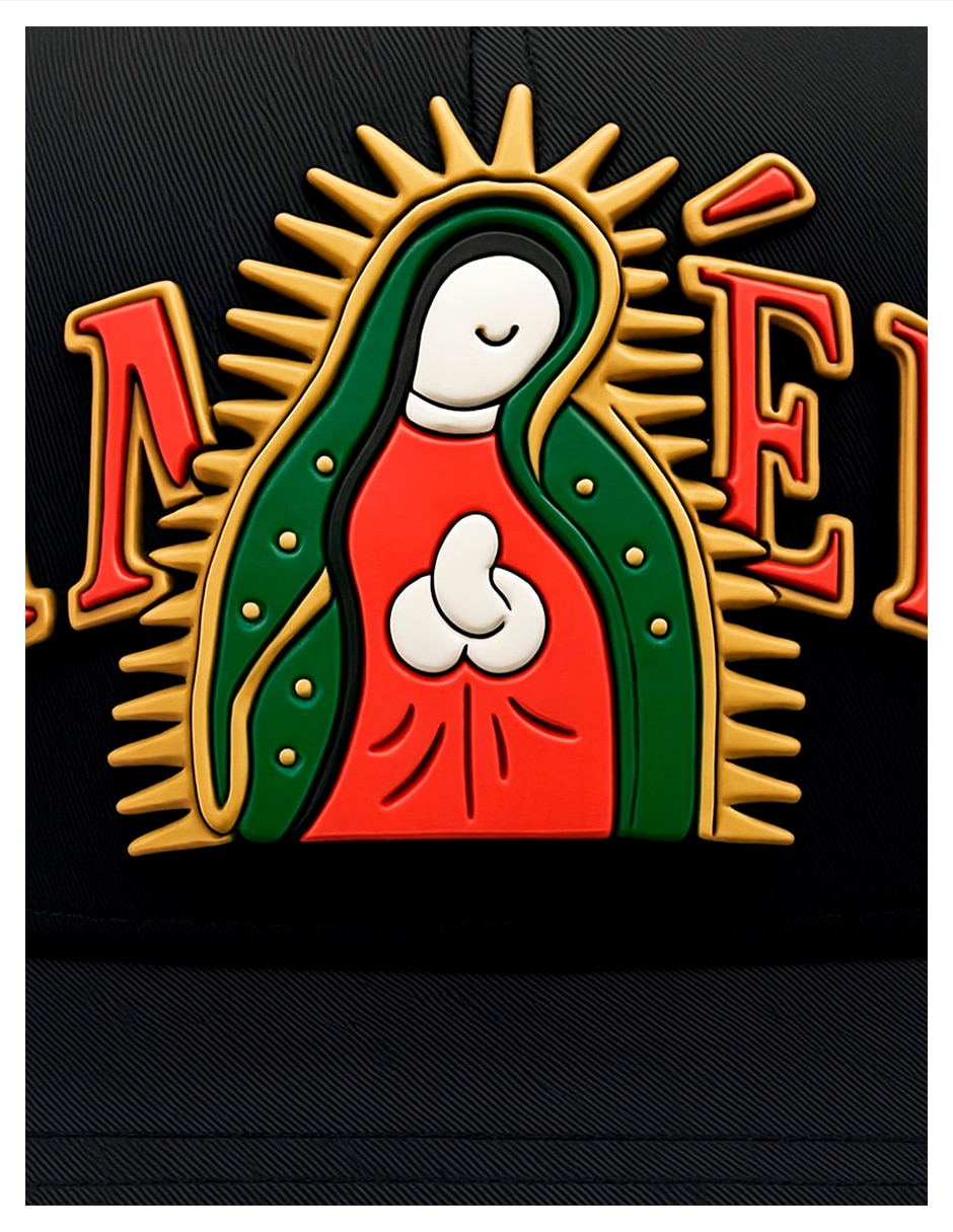 Gorra visera curva snapback casual Virgen de Guadalupe para hombre 6