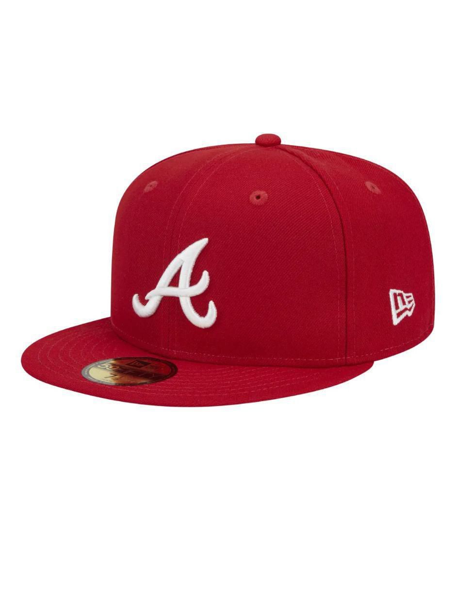 Gorra visera plana cerrada para béisbol Atlanta Braves unisex