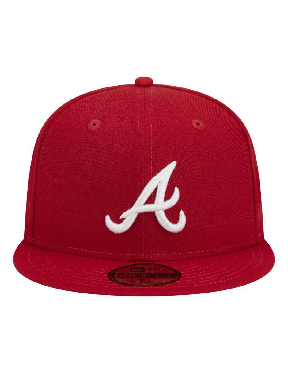Gorra visera plana cerrada para béisbol Atlanta Braves unisex 2