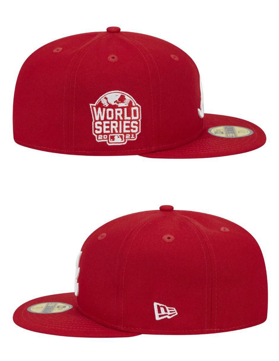 Gorra visera plana cerrada para béisbol Atlanta Braves unisex 4