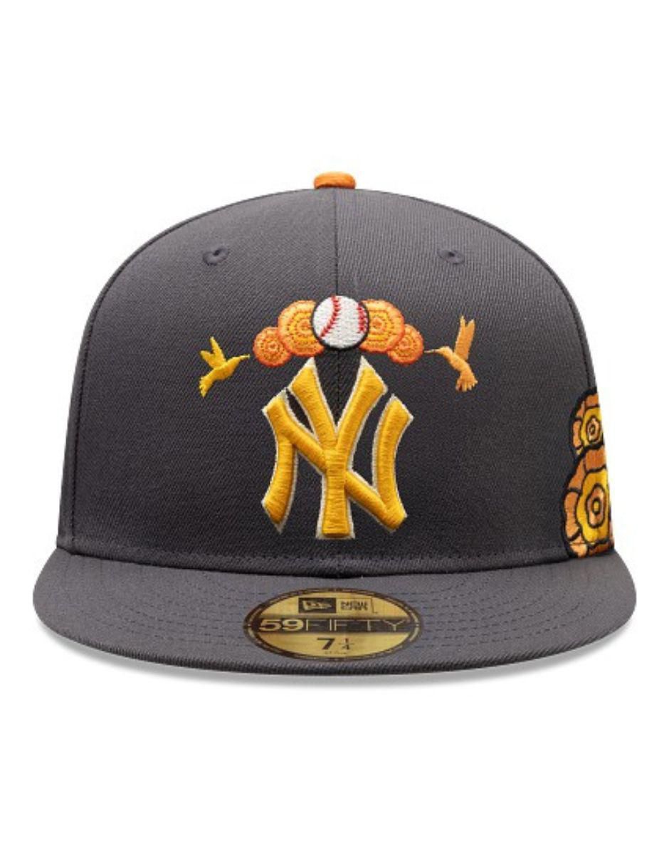 Gorra visera plana cerrada para béisbol dia de muertos New York Yankees para adulto 2