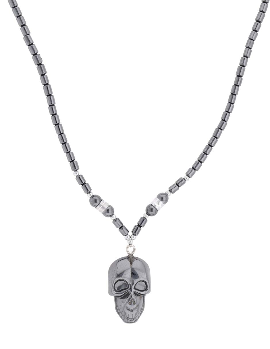 Collar calavera de acero inoxidable