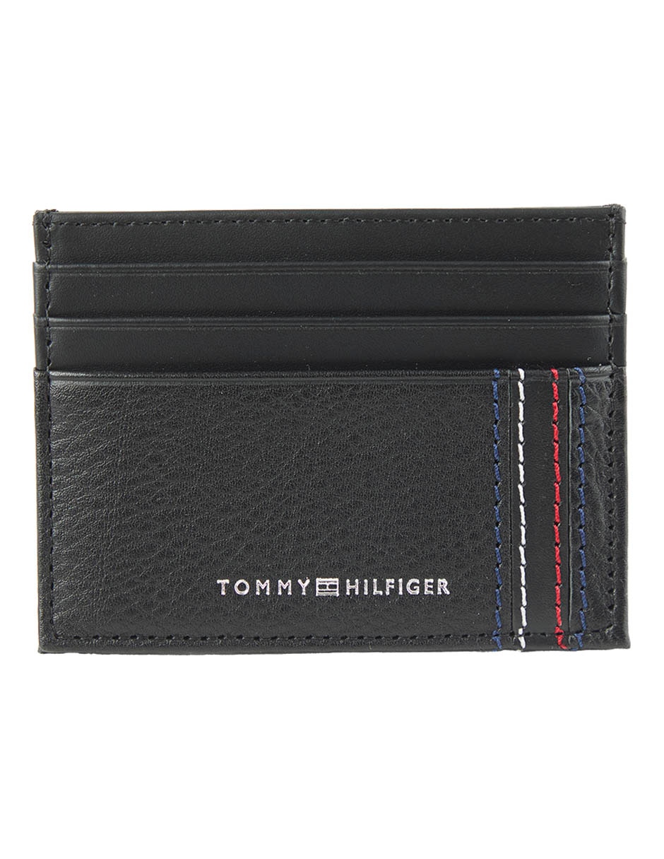 Tarjetero de piel para hombre