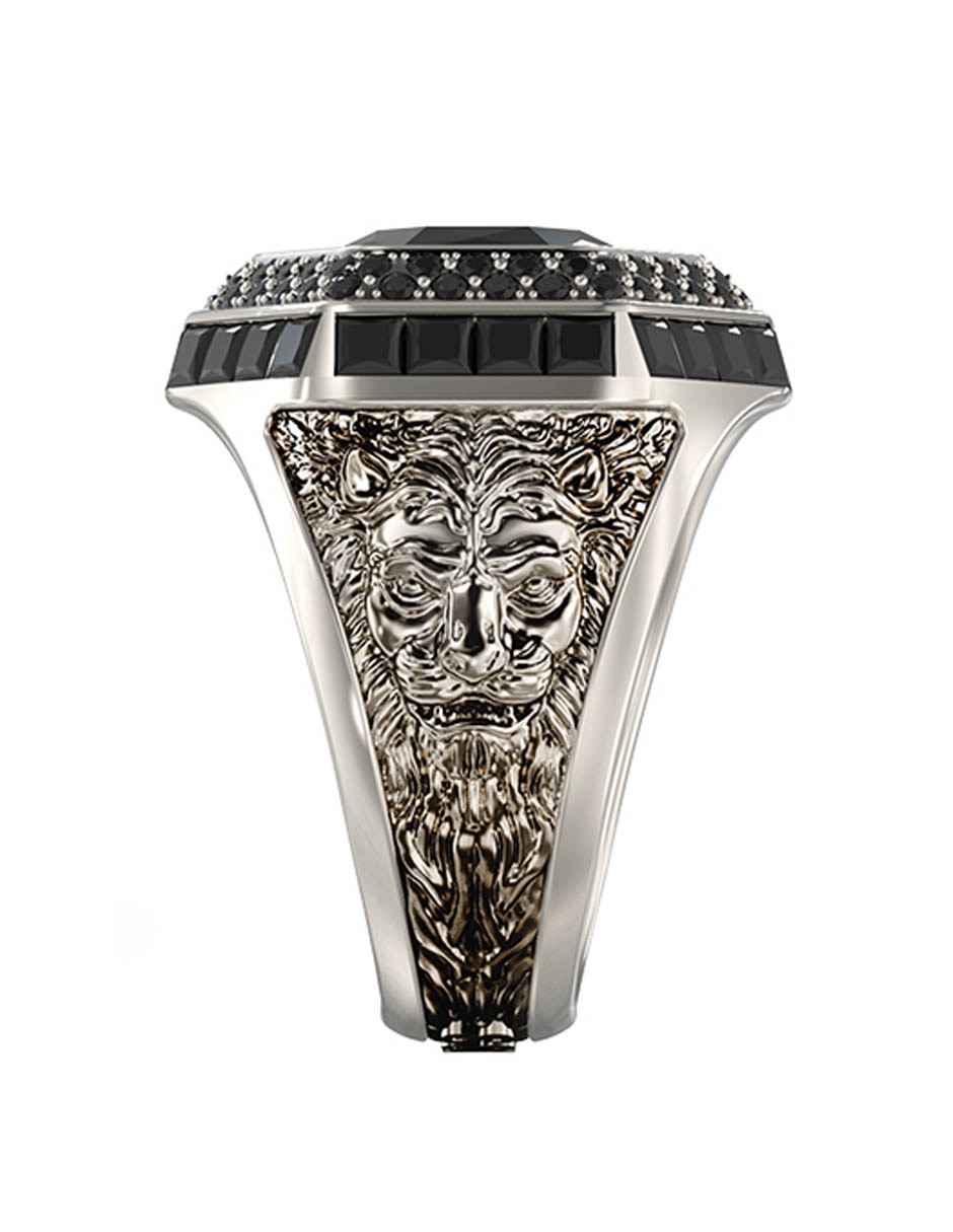 Anillo de hexágono pavé 3