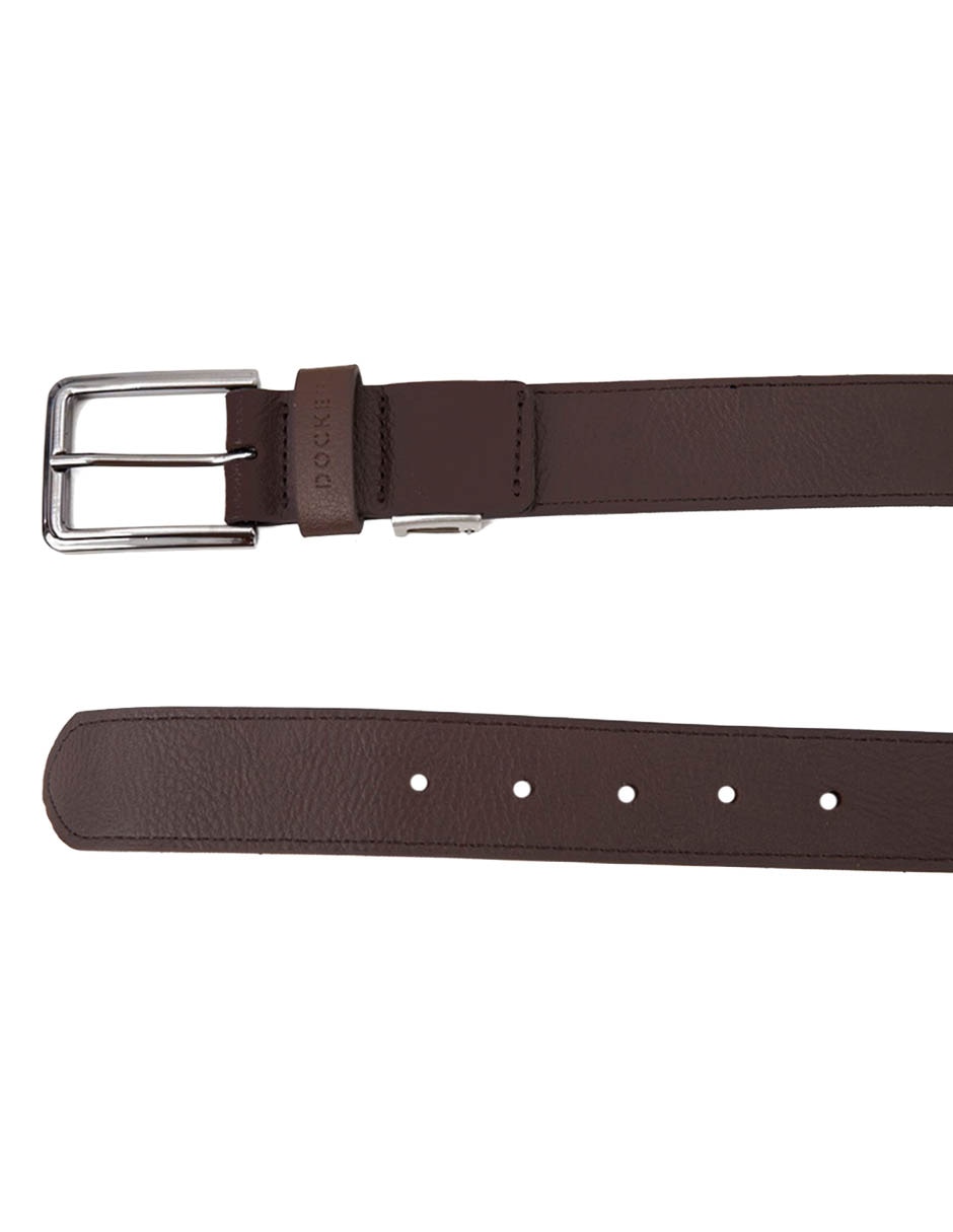 Set cinturón de piel para hombre 2
