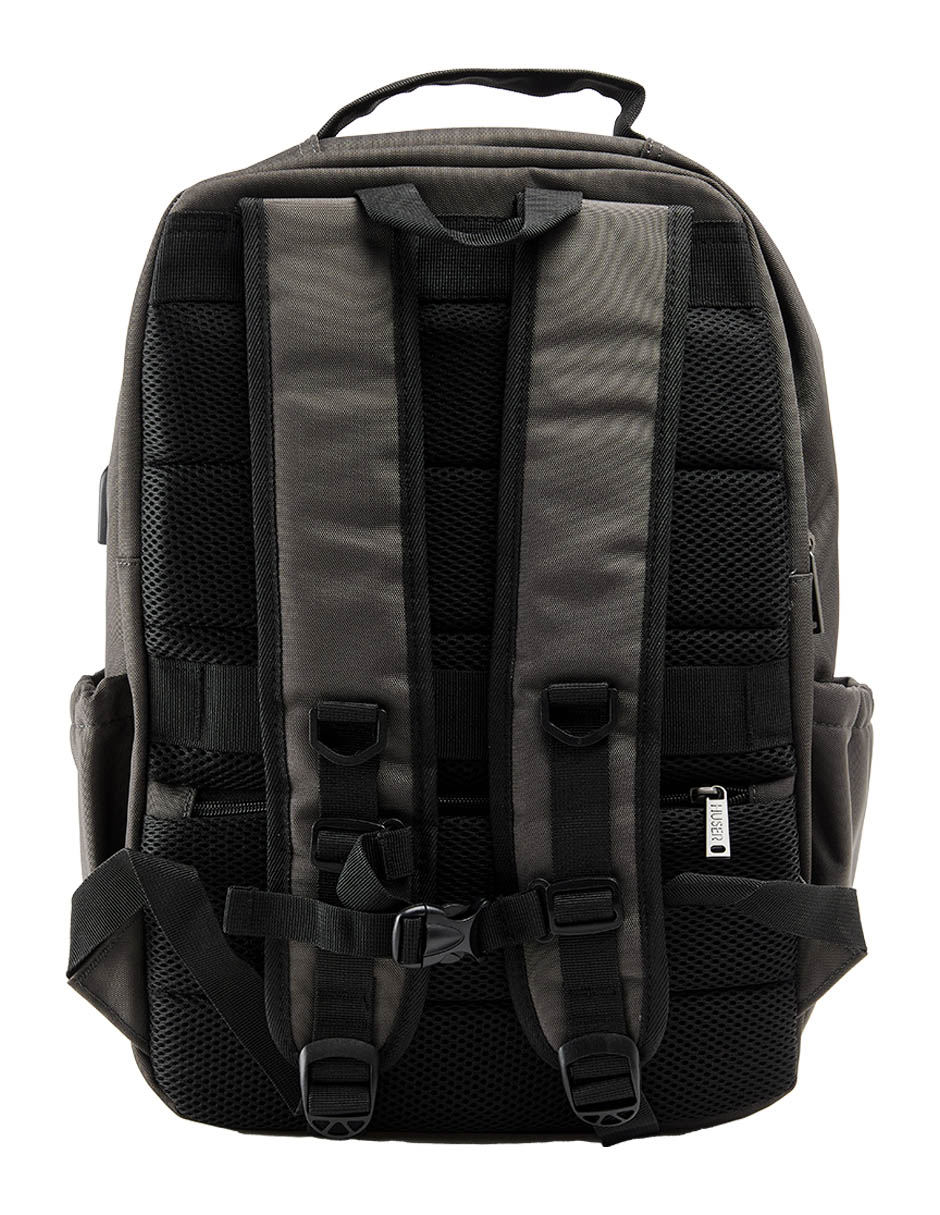 MOCHILA HUSER H4331 SINTÉTICO, GRIS