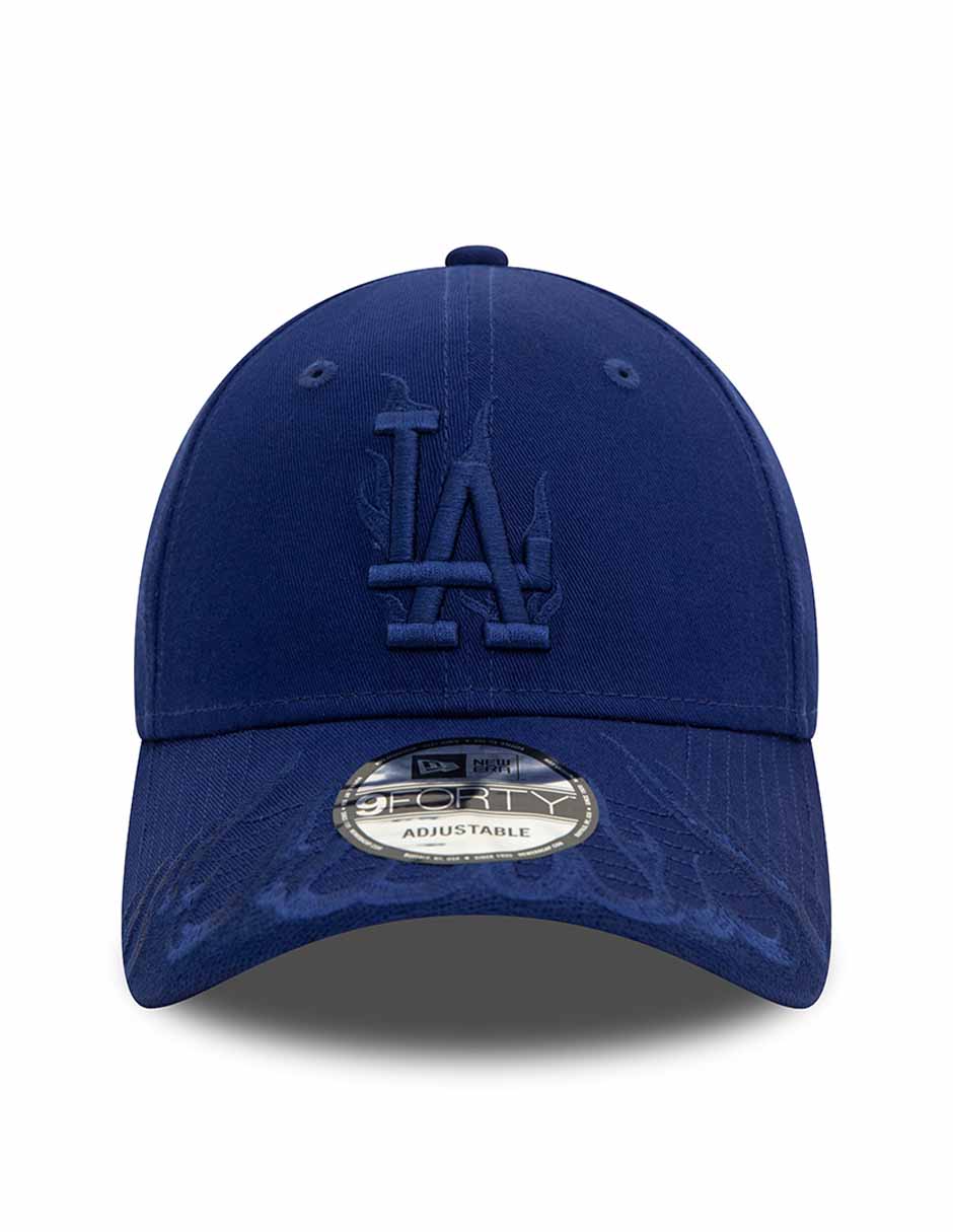 Gorra visera curva correa ajustable para béisbol Flames MLB Los Angeles Dodgers unisex 4