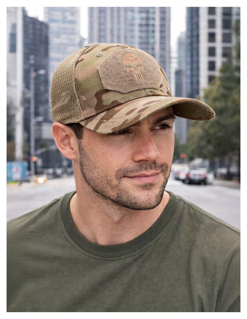 Gorra visera curva velcro casual para hombre 6