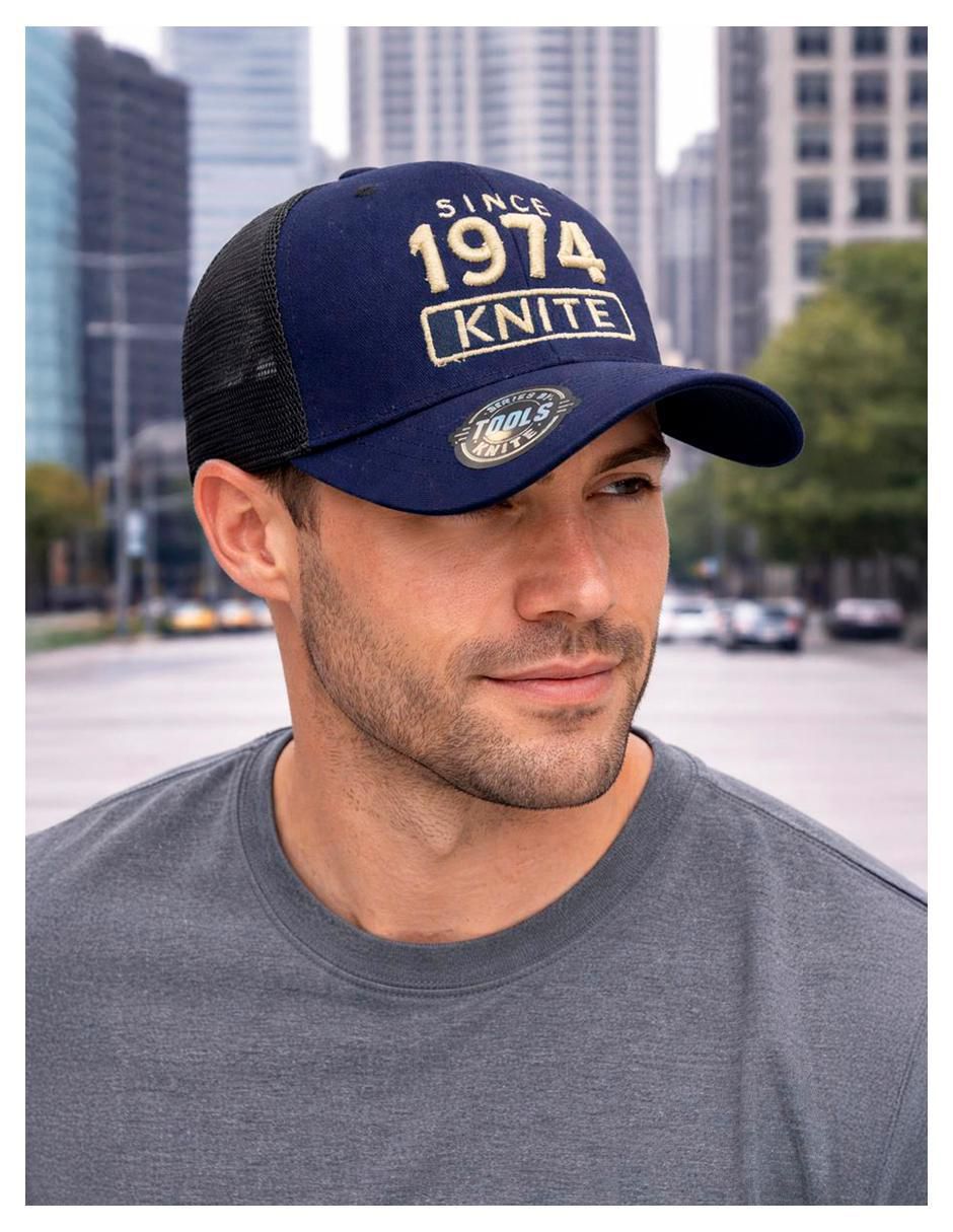 Gorra visera curva snapback casual 1974 Basic para hombre 2