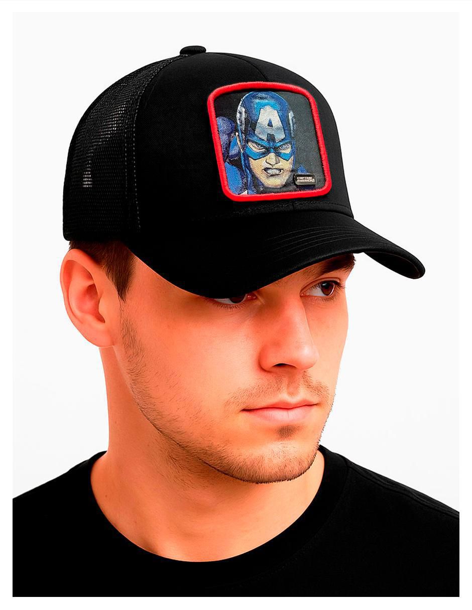 Gorra visera curva snapback Capitan America para hombre 2