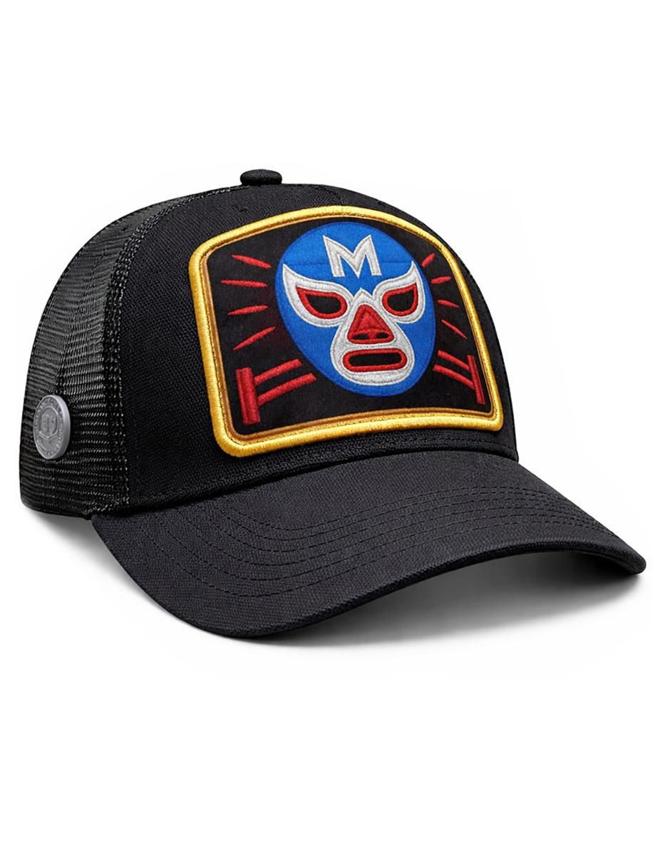 Gorra visera curva snapback casual Lucha Libre Mister M para hombre Gorra visera curva snapback casual Lucha Libre Mister M para hombre