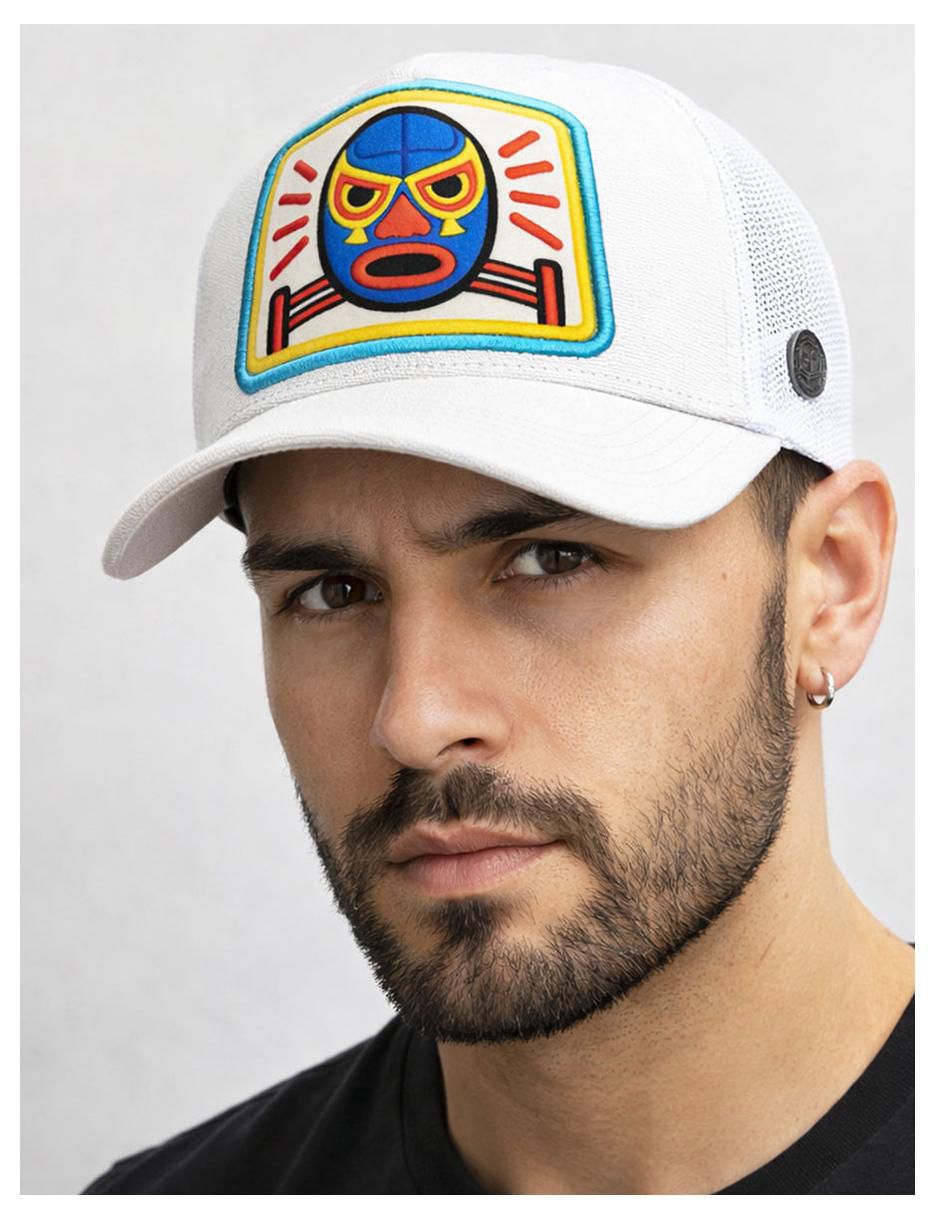 Gorra visera curva snapback casual Lucha Libre Sagrada para hombre 6