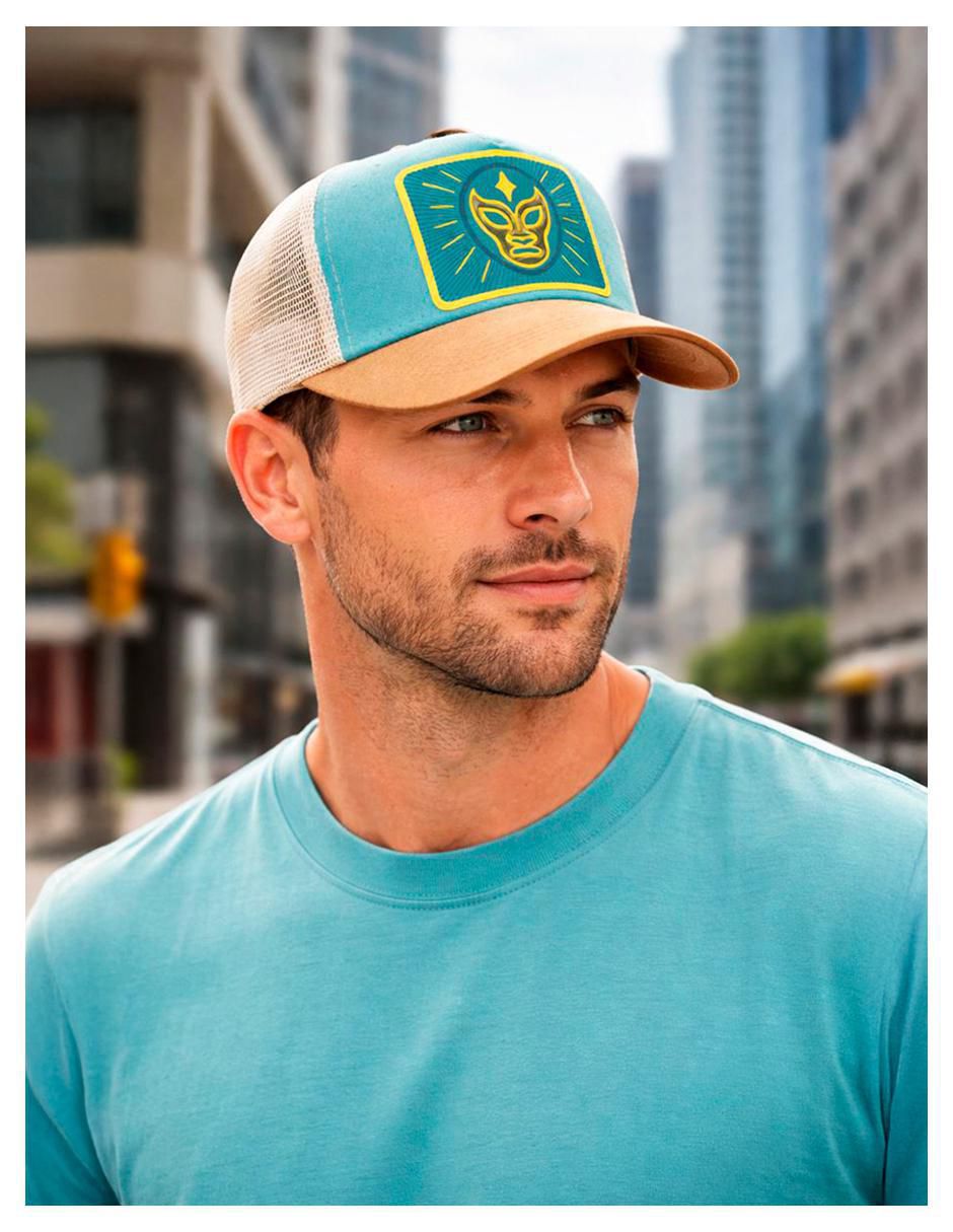 Gorra visera curva snapback casual Luchas Aquafight para hombre 2