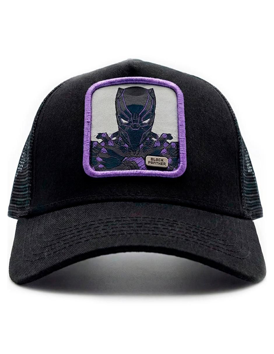 Gorra visera curva snapback Black Panther para hombre 5