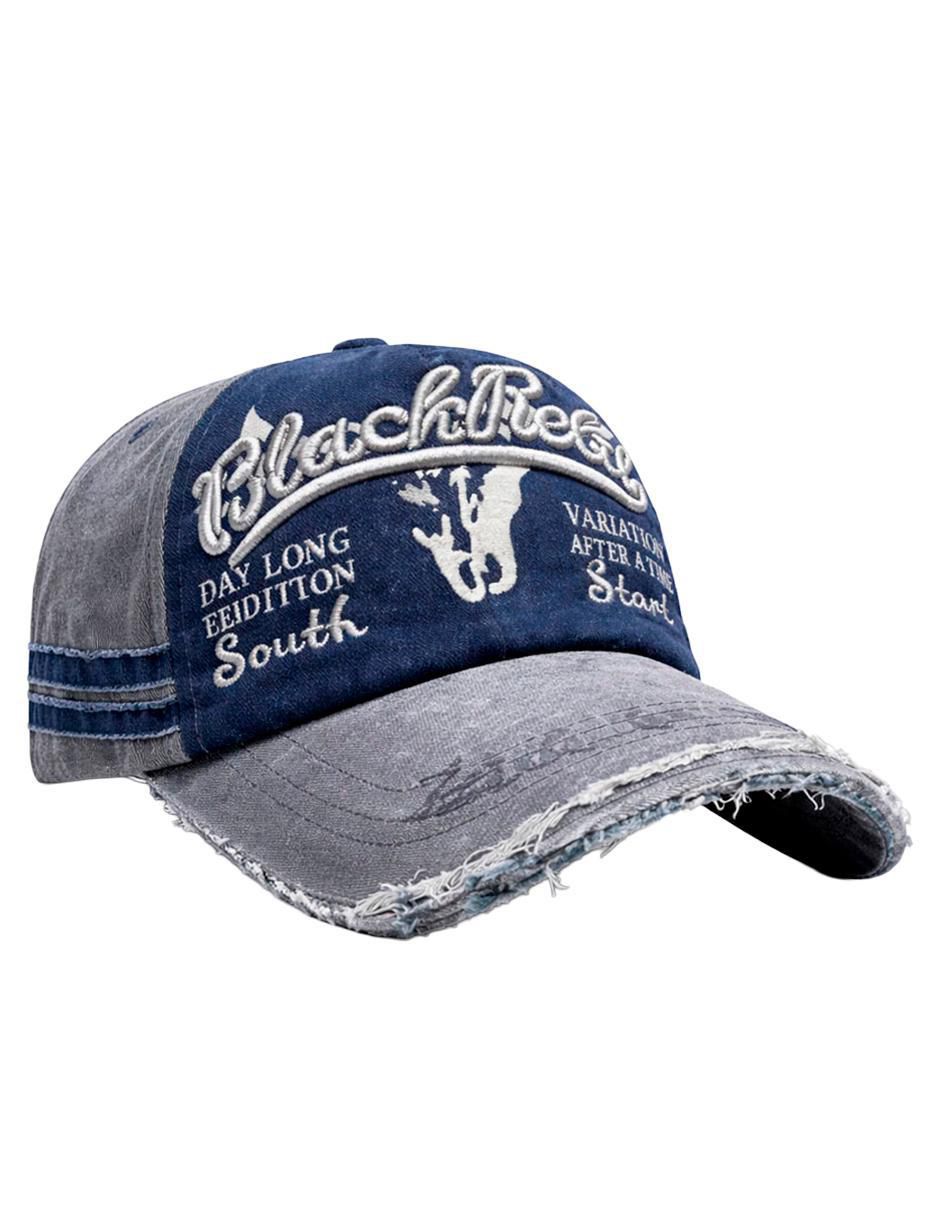 Gorra visera curva hebilla casual para hombre
