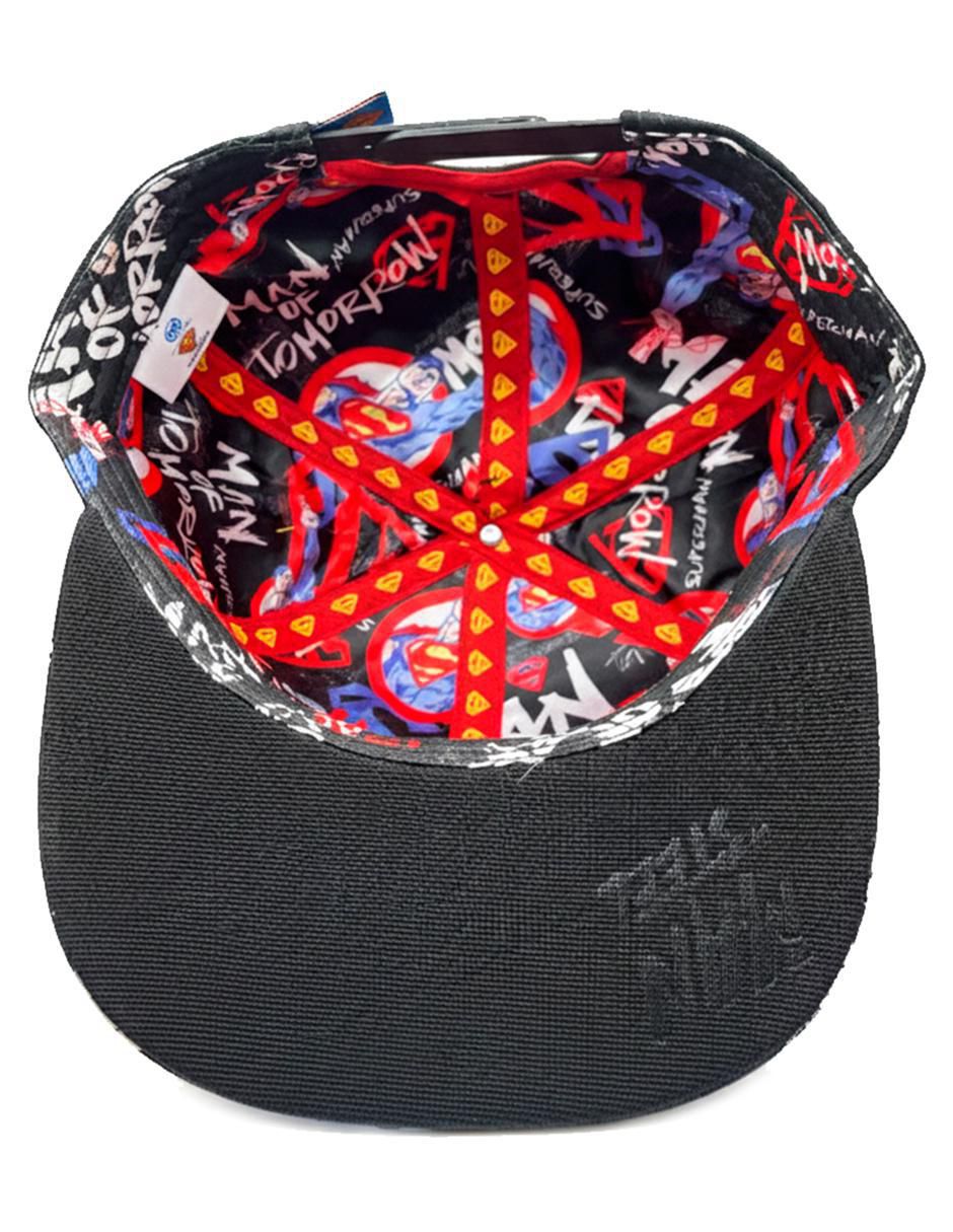 Gorra visera plana snapback Superman para hombre 4