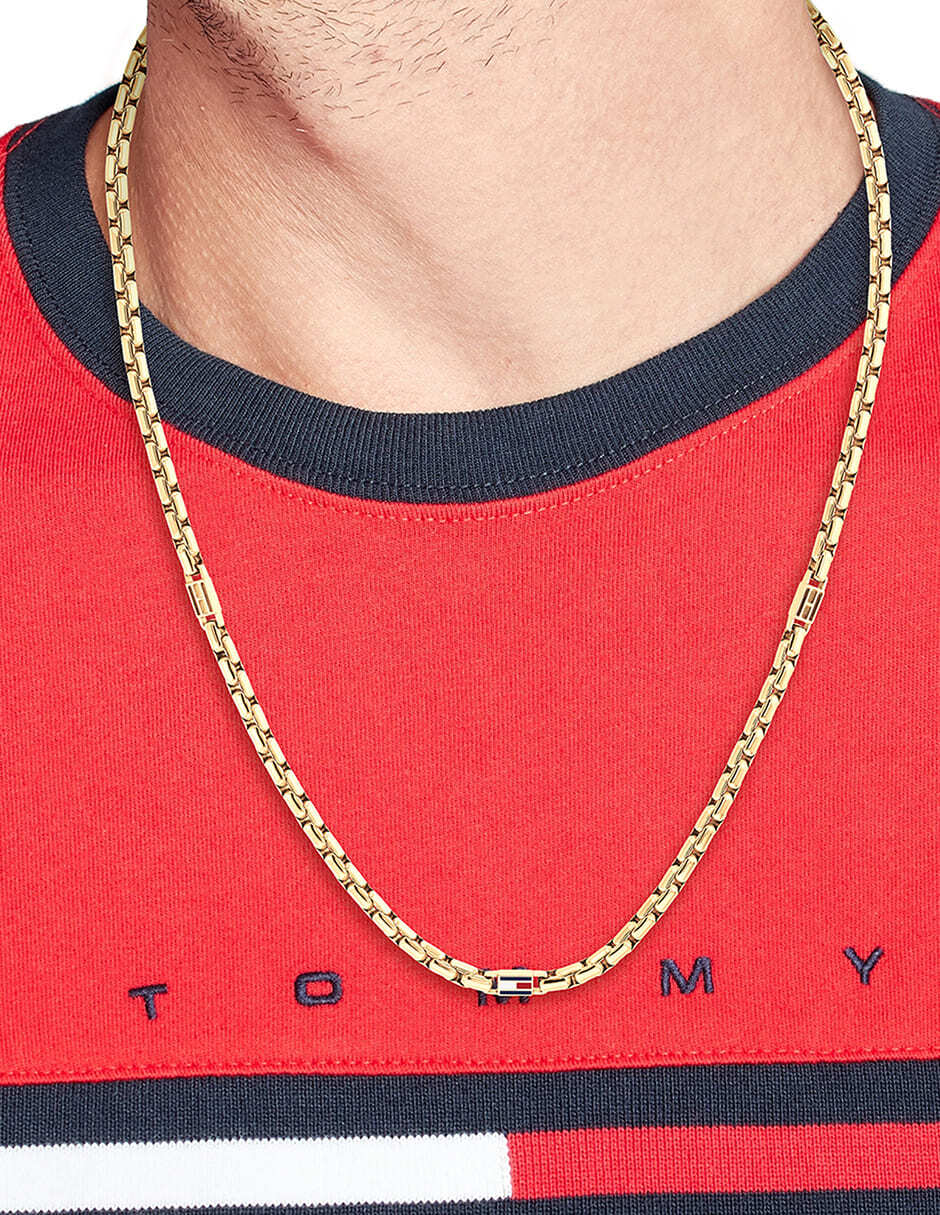 Collar de eslabones 3D Flag Metal 3