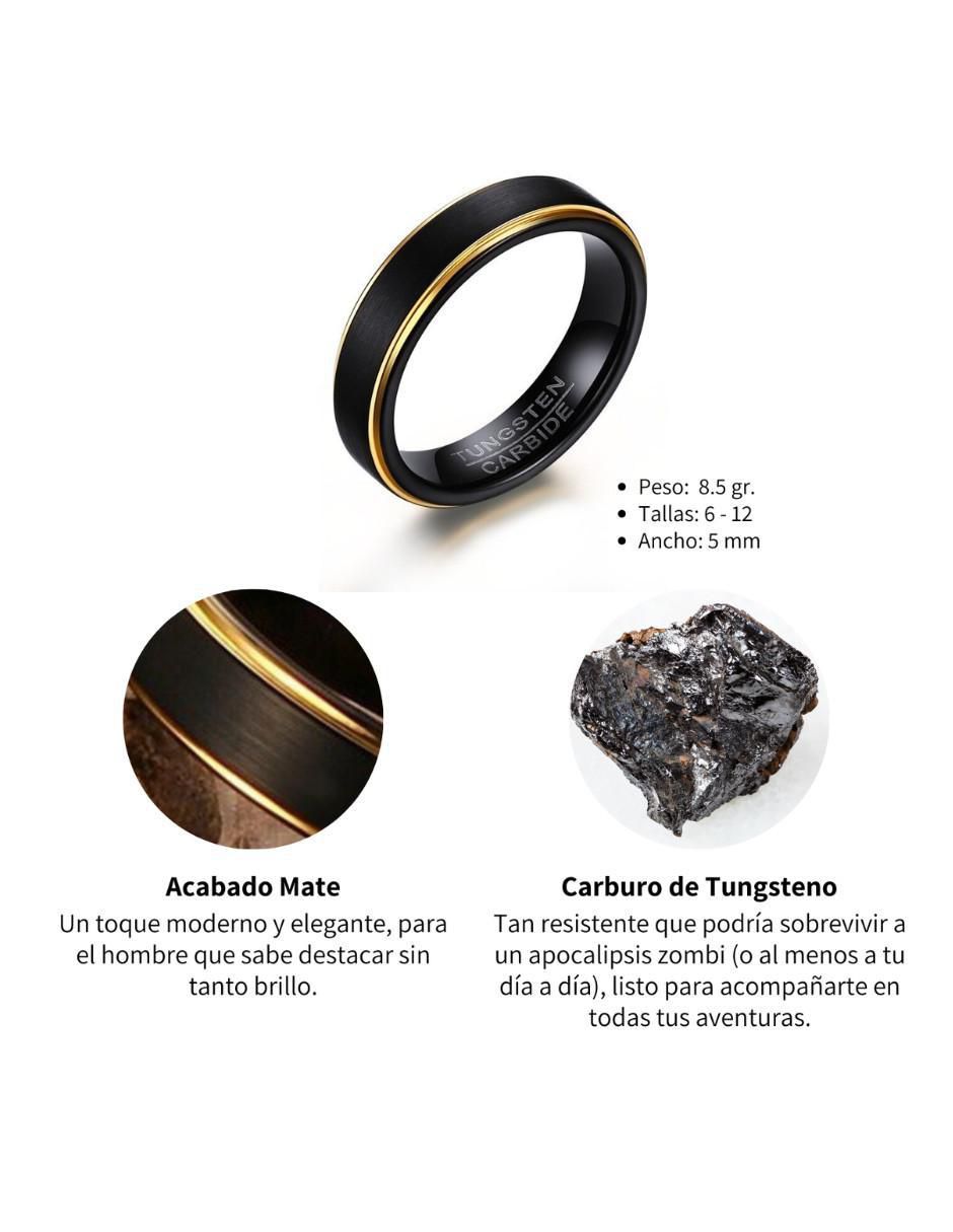 Anillo Tungsten Carbide mate 4