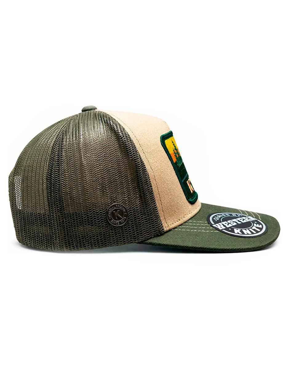 Gorra visera curva snapback casual Trucker Greenk para hombre 7