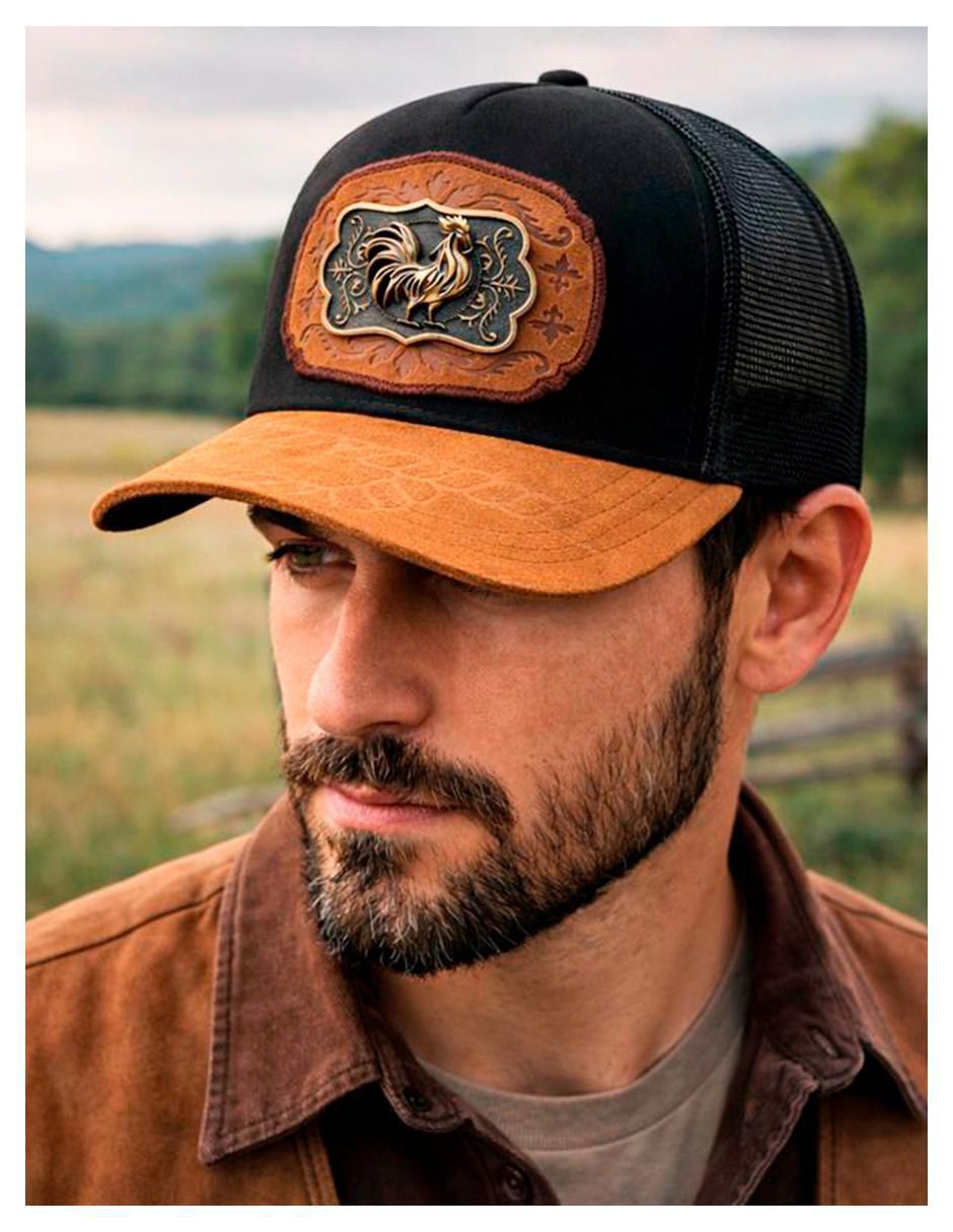 Gorra visera curva snapback casual Iron Rooster para hombre 3