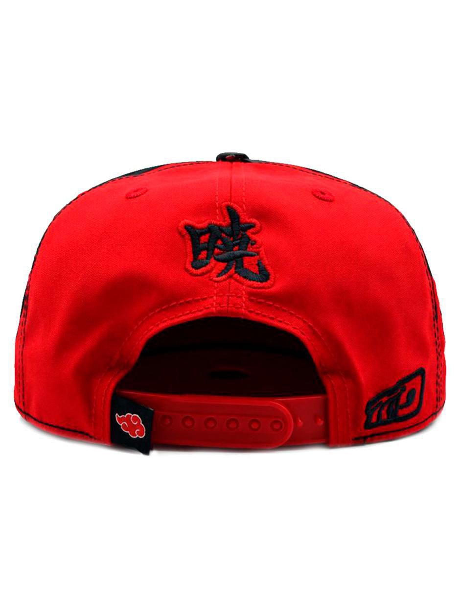 Gorra visera plana snapback casual Naruto Shippuden Akatsuki Cloud para hombre 5