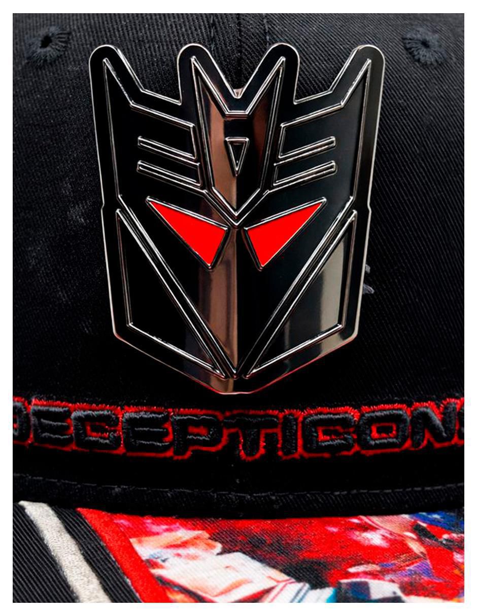 Gorra visera plana snapback casual Decepticon Iron para hombre 2