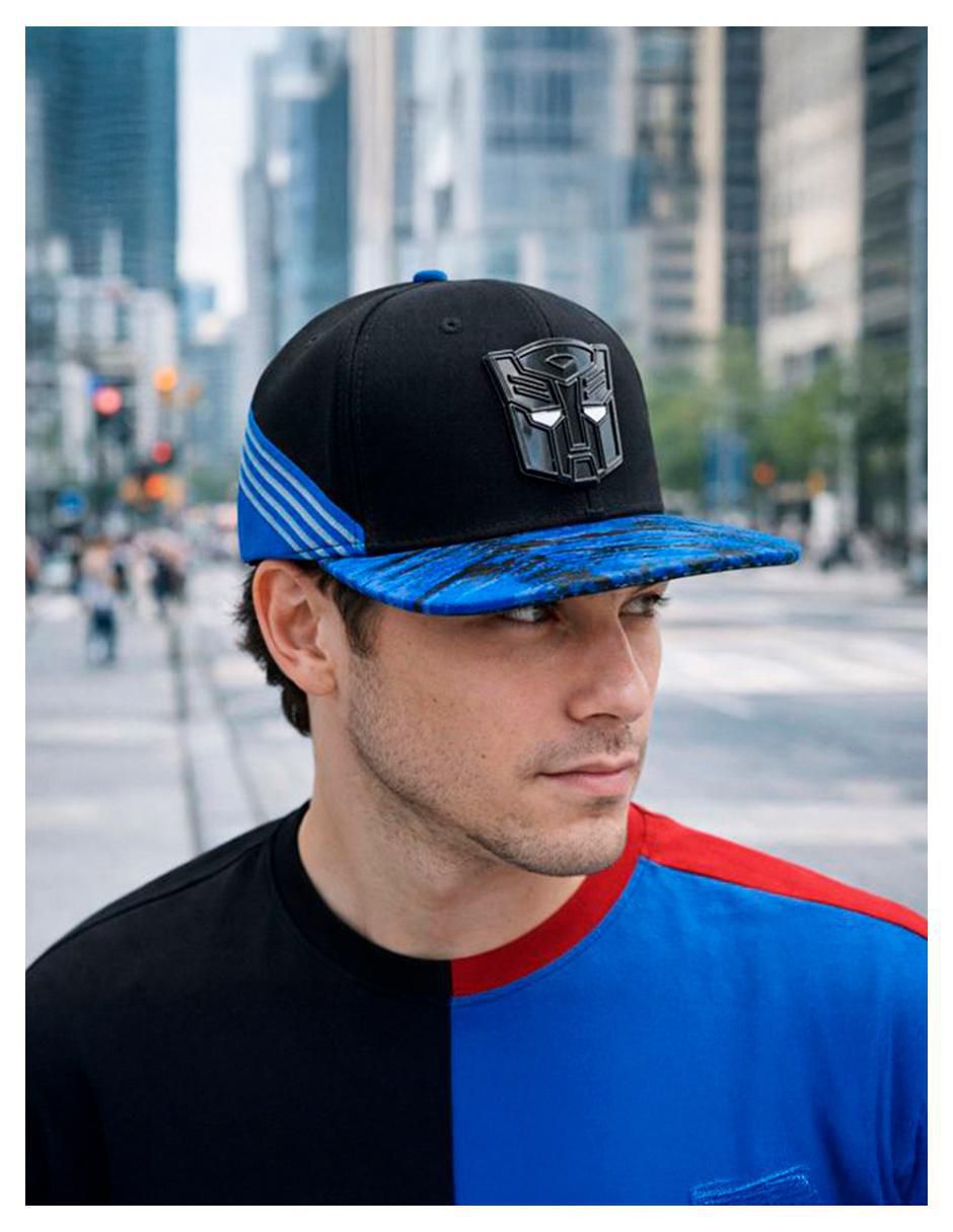 Gorra visera plana snapback casual Autobot Iron para hombre 3