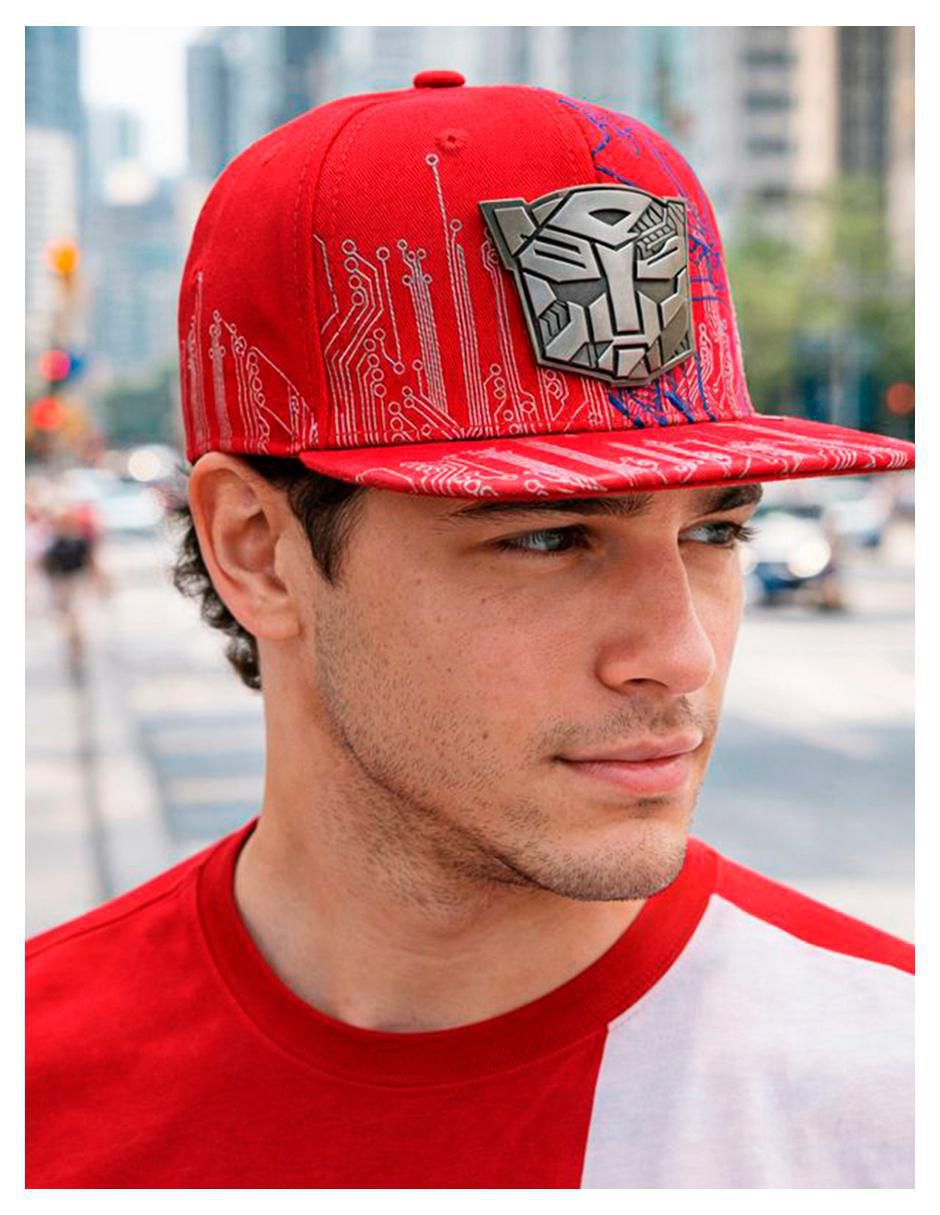Gorra visera plana snapback casual  Iron Autobot para hombre 3